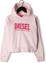 Diesel Squingy Truien & Vesten Meisjes - Sweater - Hoodie - Vest- Lichtroze - Maat 104