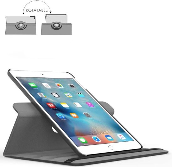 Waeyz - Hoes geschikt voor iPad Air 3 2019 - 360° draaibaar bookcase - Zwart – 10.5 inch cover beschermhoes met standfunctie