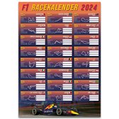 Affiche Calendrier des courses F1 2022 - Blauw - 50 x 70 cm