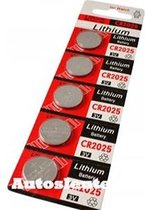 Pile bouton au lithium Energizer CR2025 3V 5 pièces