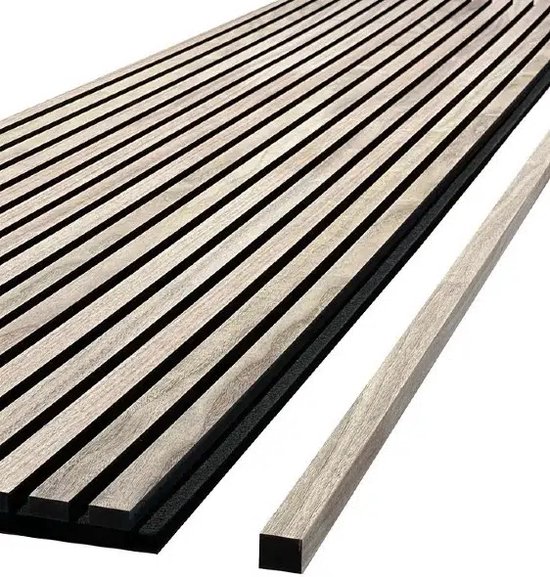 Houten Eindprofiel - Akoestisch houten paneel WallingtonNL - Alu-Line - 2,7 x 240 cm