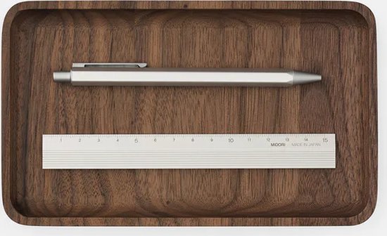 Oakywood Catchall Tray Walnut - Massief Walnoot - Luxe Houten Bureau Organiser - Small 12 x 20 cm