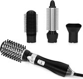 Haarborstel Electrisch - Warmteborstel - Haarborstel Rond - Haarborstel Antiklit - Zwart/Zilver
