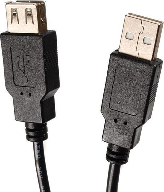 USB 2.0 stekker-stekker 3 m Maclean MCTV-744 zonder verlies van snelheid