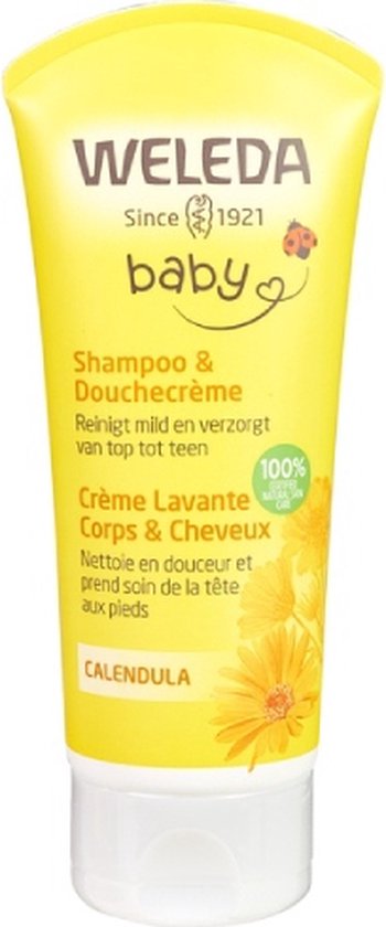 WELEDA - Shampoo & Douchecrème - Baby & Kind - 200ml - Calendula - 100% natuurlijk - Weleda