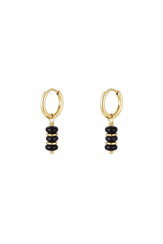 earrings - oorbellen - goudkleurig - moeder - cadeau - kadotip - gold - gift - stainless steel - nikkelfree
