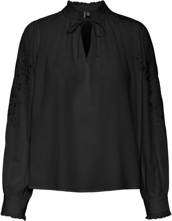 Vero Moda Blouse Vmdafne Ls Top Wvn 10300616 Black Dames Maat - M