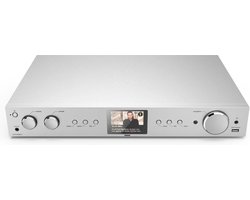 Hama HiFi-tuner - DAB+/Internetradio/Bluetooth - USB-A - Digitale Radio - Alarmfunctie - Zilver