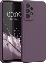 kwmobile telefoonhoesje geschikt voor Samsung Galaxy A33 5G - Hoesje met siliconen coating - Smartphone case in Bleke iris