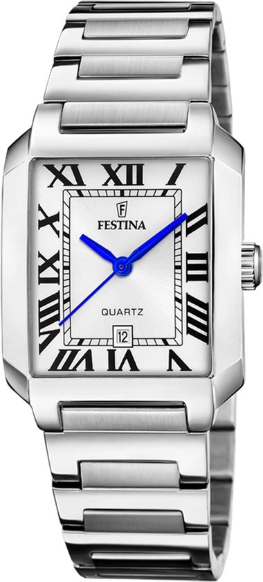 Montre Pour Femme Festina F20654/2 - Boîtier Acier Inox Gris 20 Mm, Bracelet Acier, Cadran Rose, étanche 5 ATM
