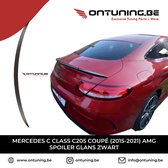 Mercedes C Class C205 Coupé (2015-2021) AMG Style Look Spoiler Glans Zwart