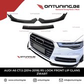 Audi A6 C7.5 (2014-2018) RS Look Front Lip Glans Zwart