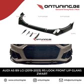 Audi A5 B9 LCI (2019-2023) RS Look Front Lip Glans Zwart