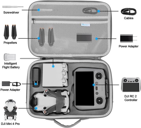Sac De Rangement Pour DJI Mini 4 Pro, Étui De Transport Portable