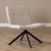 Bronx71® Scandinavische fauteuil Eevi gerecyclede stof grijs