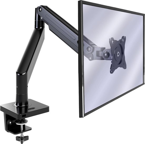 PUTORSEN Universele stalen houder tot 49 inch met afneembare VESA 75/100 mm plaat, 20 kg per arm, zwart