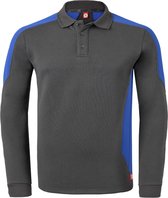 HAVEP Polosweater Bicolor 10075 - Charcoal/Korenblauw - XL