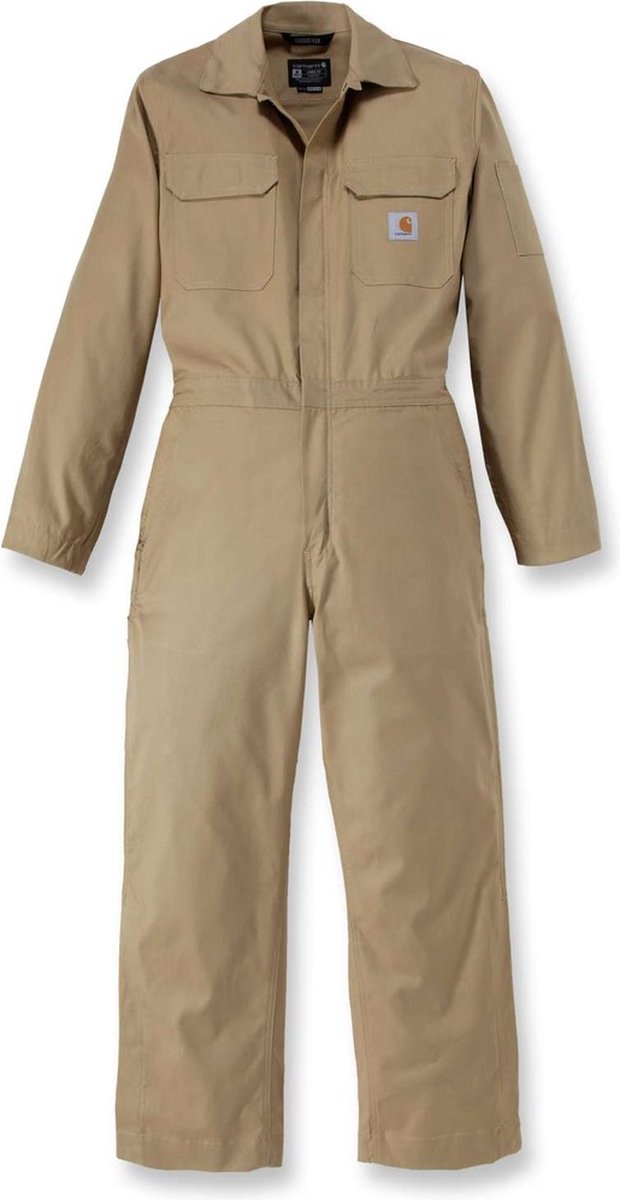 Carhartt Overall Rugged Flex Canvas Coverall donkerkaki