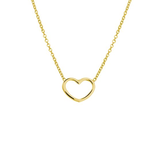collier coeur 41 + 5 cm - collier femme couleur or - collier femme - cadeau Saint Valentin - cadeau Saint Valentin pour elle