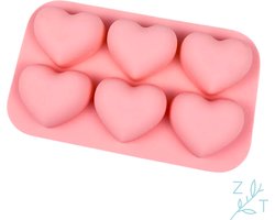 ZijTak - Hartjes vorm - Hart - Chocoladevorm - Ijsblok - Zeepjes - Valentijn - Hartvormig - Silicone - Valentijn