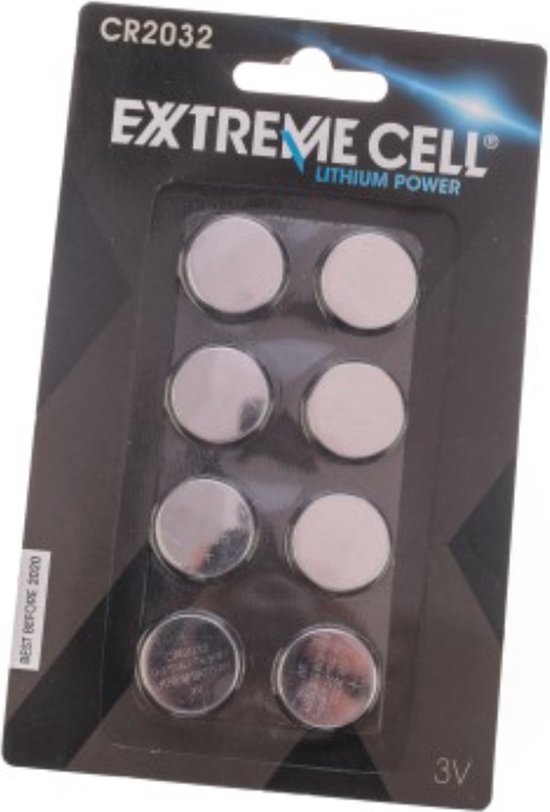 Batterijen Knoopcel Batterij - 8 stuks - CR2032 - 3V - Knoopbatterij - Platte Batterij - Lithium Cell