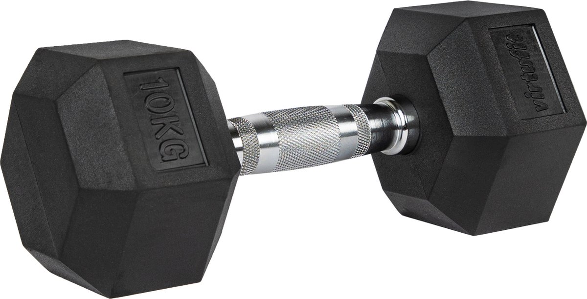 Haltère Musculation / Dumbbell Hexagonal Pro VirtuFit – 10 kg – A