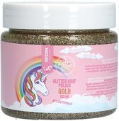 Lucky Horse Glitter Hoeflak - Glitters voor Hoeven - Hoefverzorging - Hydraterend - Eenvoudig Aanbrengen en Verwijderen - Glitters voor Vacht - Inclusief Kwast - Microplastic vrij - 150 ml - Goud
