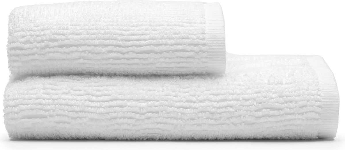Kave Home - Yeni badhanddoek van 100% katoen in wit 70 x 140 cm