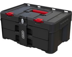 Keter - Gereedschapskoffer met 2 laden - uitneembare verdelers - Zwart - Stack'N'Roll 253384
