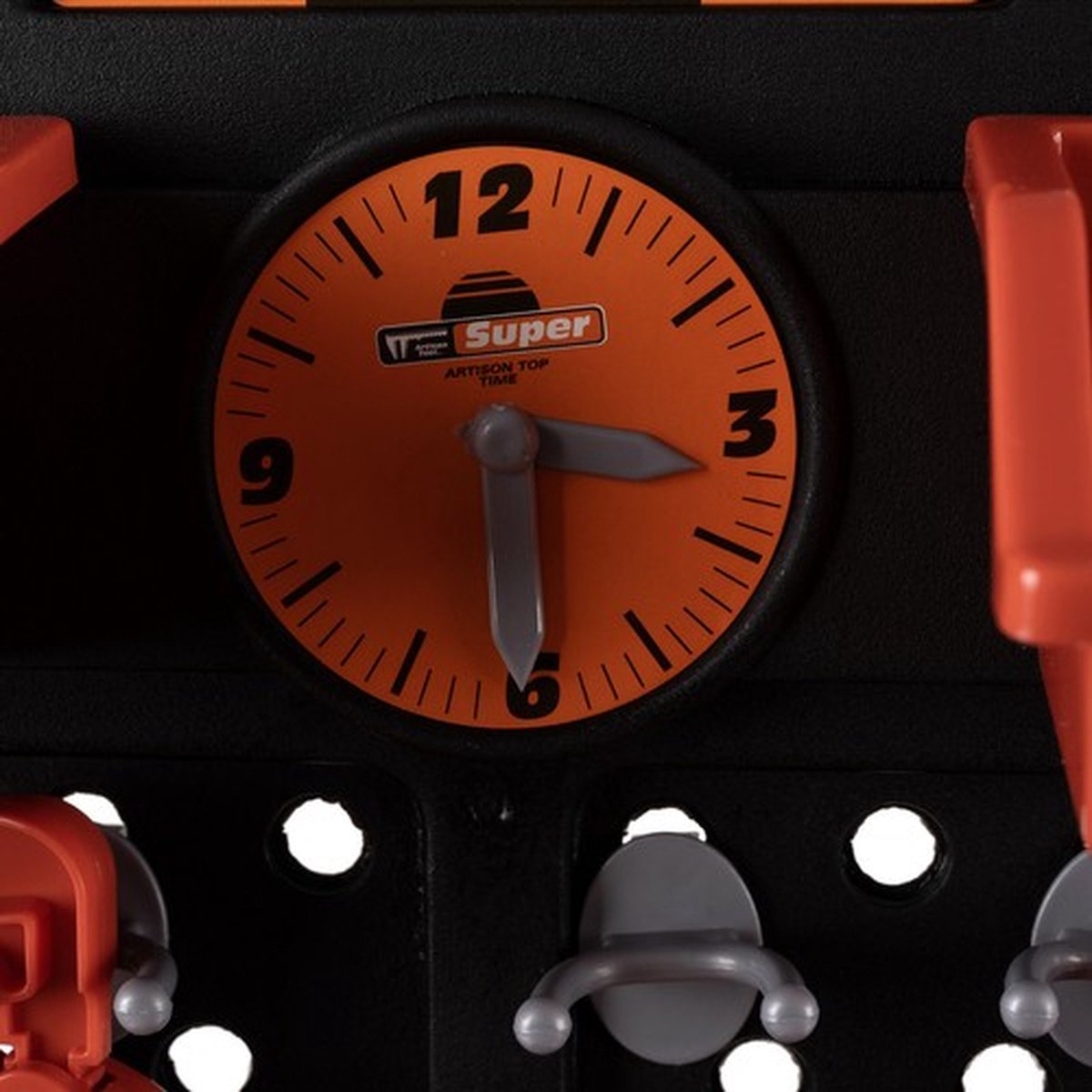 Playos® - Speelgoedwerkbank - Rood / Zwart - met Boormachine - Gereedschap - Klussen - Rollenspel Speelgoed - Educatief Speelgoed - Speelgoed Gereedschap - Werktafel - Werkbank -Bouwset — afbeelding 10