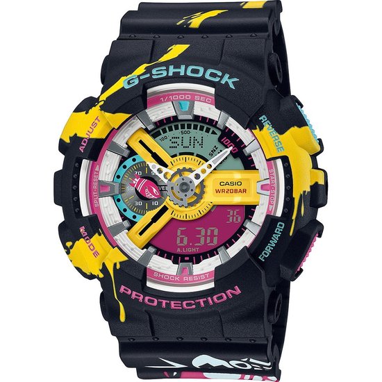 Casio G-Shock League of Legends x Jinxtech Edition GA-110LL-1AER Horloge - Kunststof - Multi - Ø 50 mm