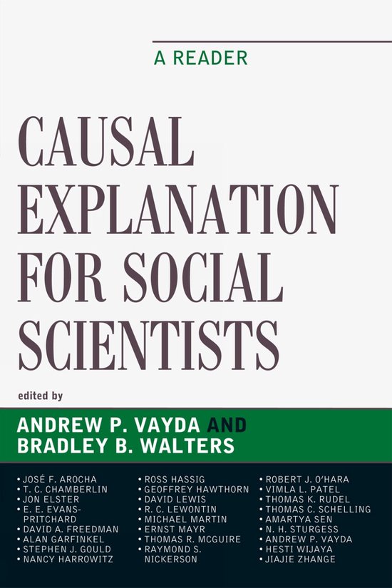 Causal Explanation for Social Scientists | 9780759113251 | Andrew P ...