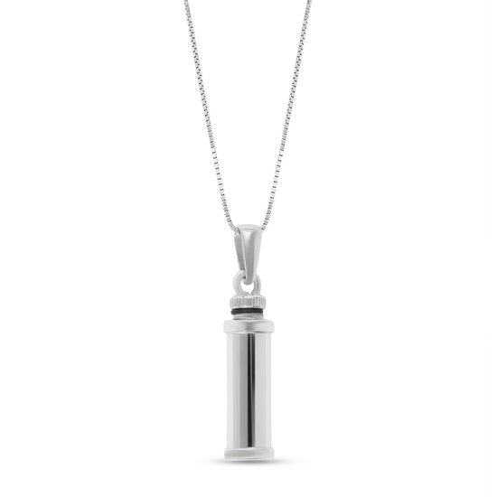 Senz Jewels Sterling zilveren urnhanger - Buisvormig - Rond