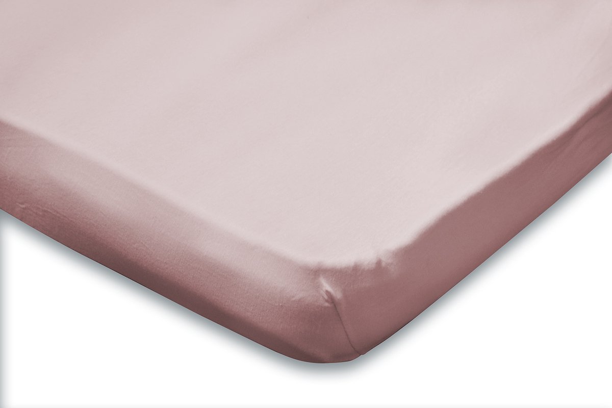 Eleganzzz Hoeslaken Topper Jersey Stretch - Light Pink - Hoeslaken 120/130/140x200cm - Twijfelaar - Tweepersoons - 100% Katoen - Topper - Hoeslakens