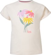Noppies Girls Tee Elberta short sleeve Meisjes T-shirt - Whitecap Gray - Maat 110