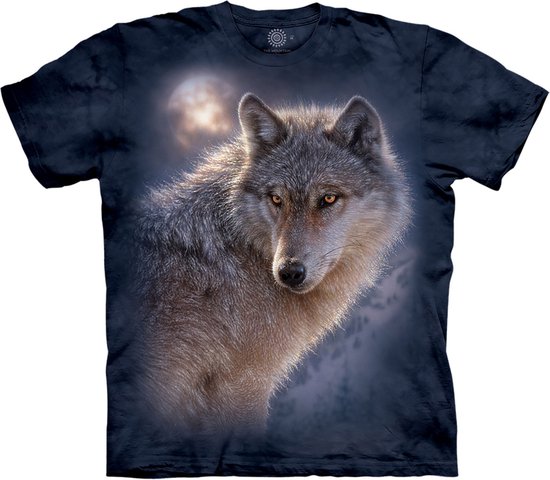 The Mountain T-shirt Adventure Wolf T-shirt unisexe L.