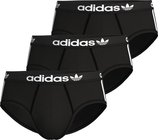 Adidas Originals Brief (3PK) Caleçons pour hommes - noir - Taille XXL