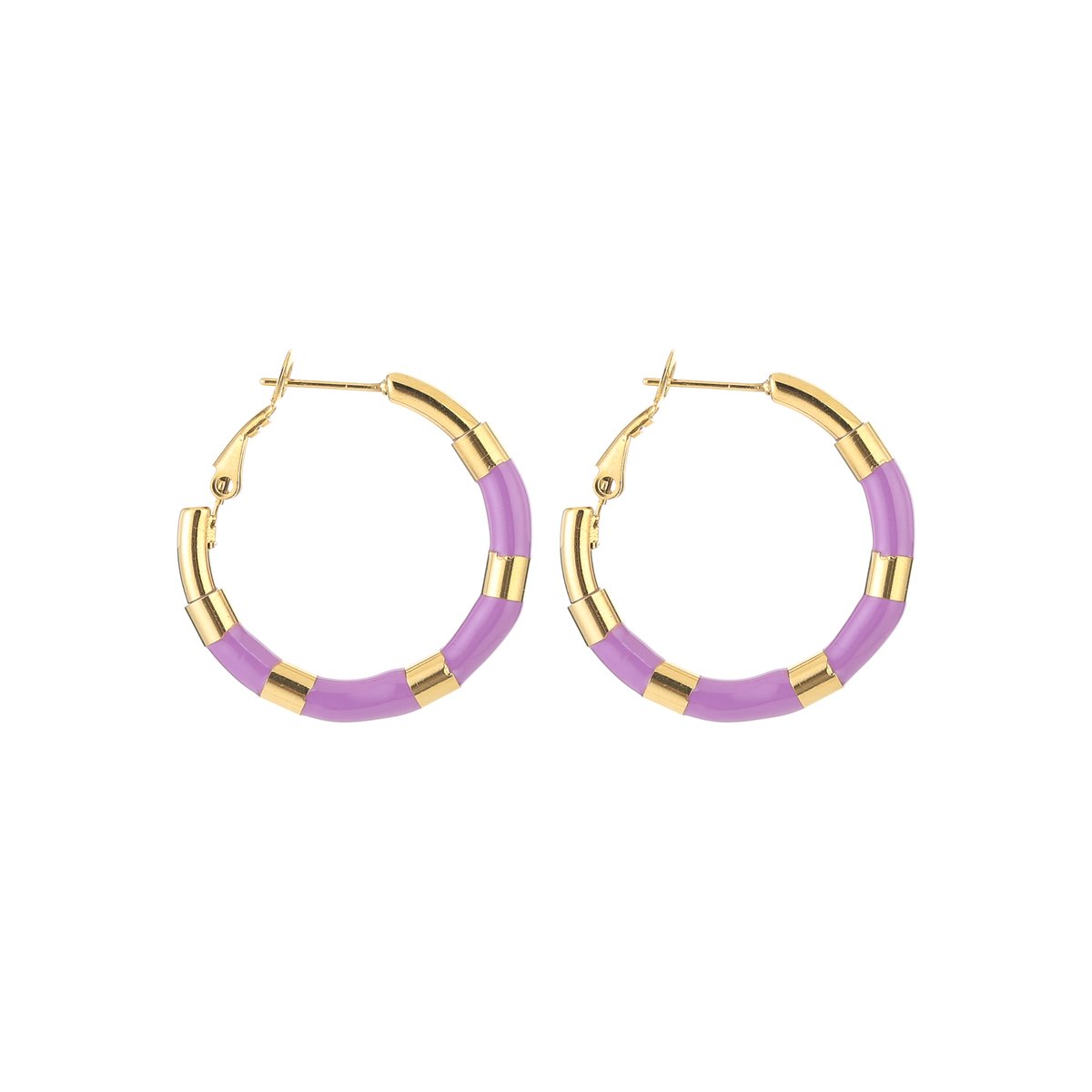 colorfull hoops purple- JE15155