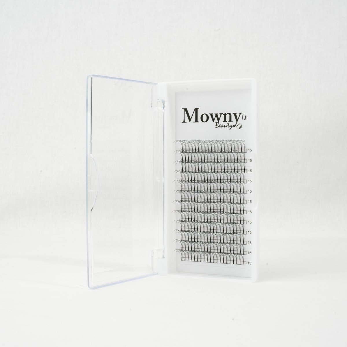 Mowny Beauty - Wimperextensions - 3D Premade Fans - 15mm 0,10mm D-krul - Natuurlijke Wimperextensions - Russisch volume