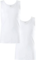 Damart - Set van 2 T-shirts zonder mouwen - Heren - Wit - (110-117) XL