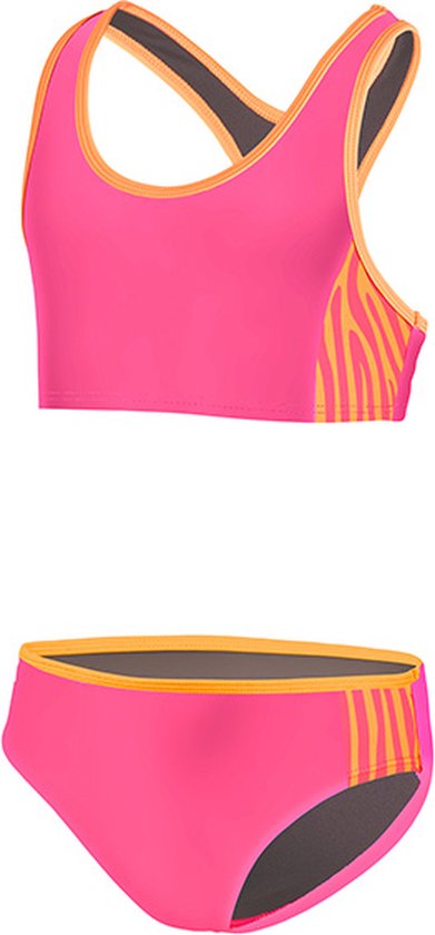 BECO zebra vibes - bikini voor kinderen - roze - maat 128