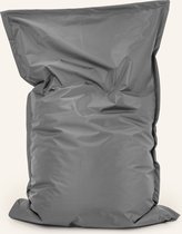 Drop & Sit - stijlvolle zitzak/zitkussen - 100 X 150 cm - voor binnen en buiten - verkrijgbaar in verschillende kleuren - grijs