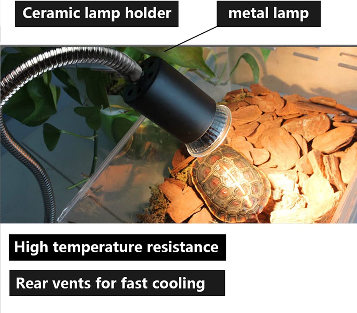 Warmtelamp reptielen- 1 bulbs - schildpad terrarium uvb warmte lamp voor reptielen E27 UVA + UVB Hot Spot lamp voor reptielen aquarium reptielen 25W - 50W - trendytech