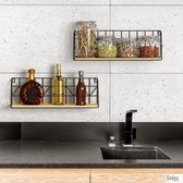 keuken wandrek - Wandplank / Verbluffende decoratie Set of 2