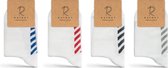 RAFRAY Socks - Sportsokken Wit - Atletische sokken in Cadeaubox - Premium katoen - 4 paar - Maat 40-44
