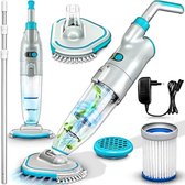 Bol.com Zwembadreiniger - Zwembad reiniger - Zwembadzuiger - Blauw - Met telescoopstang van 36 m aanbieding