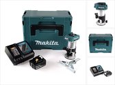 Makita DRT 50 RF1J accu multifunctionele bovenfrees borstelloos 18V + 1x oplaadbare accu 3.0 Ah + snellader in Makpac 3