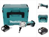 Makita DJN 161 M1J 18V accu knabbelschaar + 1x accu 4.0Ah + Makpac - zonder lader