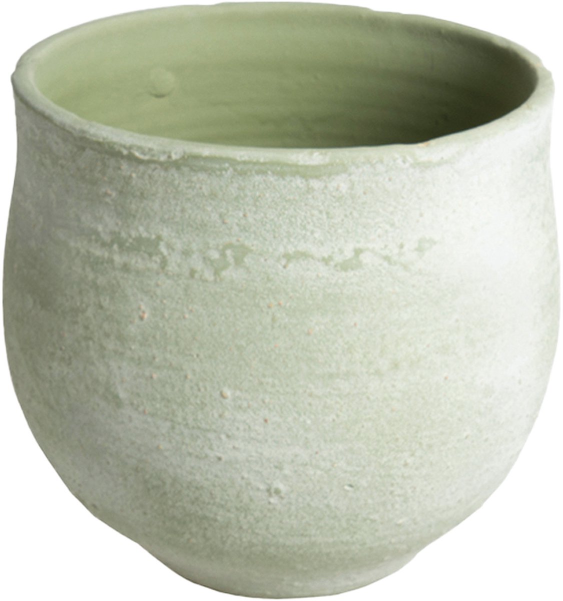 D&M Deco Bloempot Groen-kaki D 28.5 cm H 25 cm Opening 26 cm
