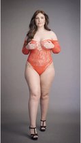 Shots - Le Désir Wonder Strass Bodysuit - Plus Size red Queen Size